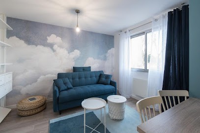 Location studio courte durée Le Blue Dream, face à la Doua/Insa, CESI, spécial étudiants en alternance 5-10 nuits par mois, Location de Vacances à Villeurbanne